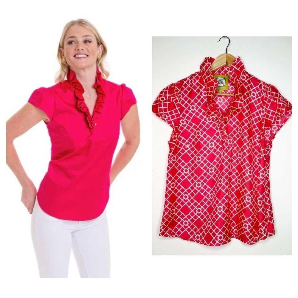 Elizabeth McKay The Elizabeth Silk Shirt Blouse Size 10